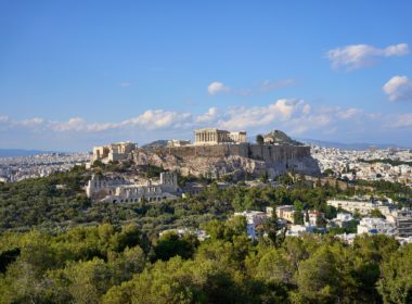 The acropolis of athens on june 1, 2021