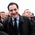 Vice president,of,new,democracy,party,,adonis,georgiadis,attends,in,partys