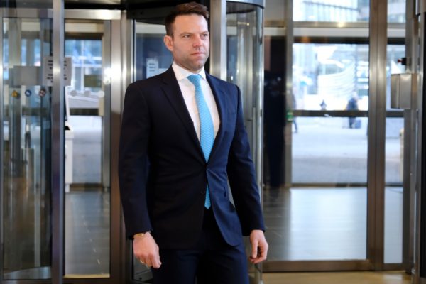 Stefanos,kasselakis,,syriza,leader,arrives,to,european,commission,for,various