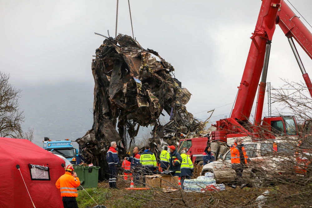 Tempi,valley,,greece, ,march,1,,2023:,a,tragic,accident