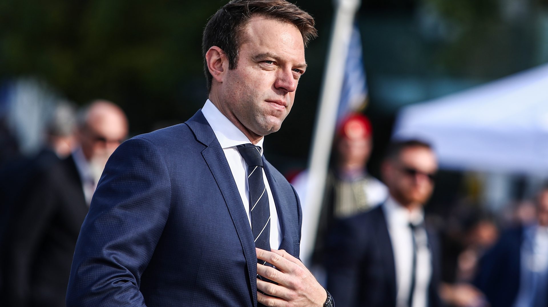 Thessaloniki,,greece, ,oct ,28,,2023 ,president,of,syriza,stefanos