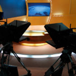 Tv,studio,with,camera,and,lights, ,prepared,for,the