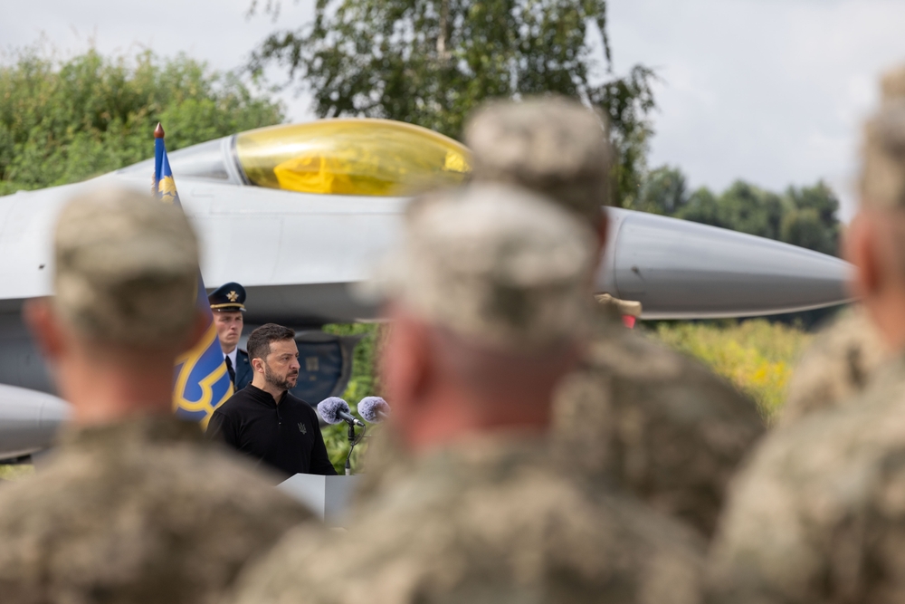 Ukraine,,august,04,2024 ,ukraine's,president,volodymyr,zelenskyy,talks,on