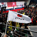 Supporters,of,the,greek,opposition,party,syriza,listening,to,a