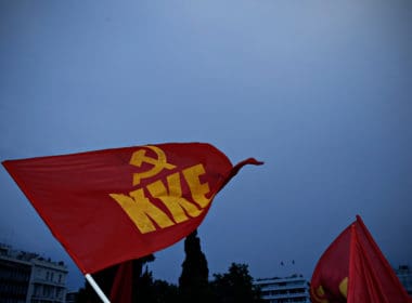 Athens,,greece ,26th,june,2015 ,supporters,of,greek,communist,party