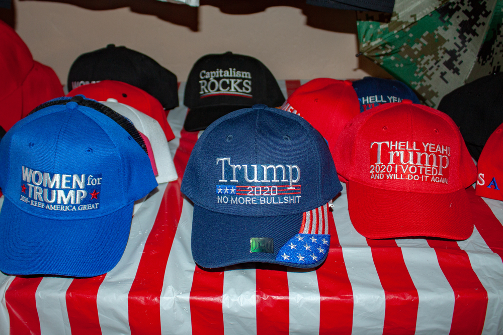 Hats,in,a,wickenburg,,arizona,,usa,store,supporting,us,president