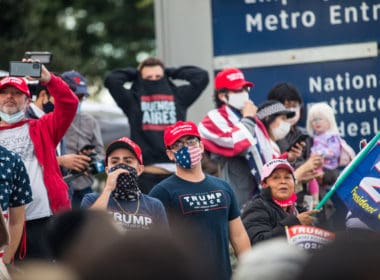 Bethesda,,maryland,/,usa, ,october,5,,2020:,trump,supporters
