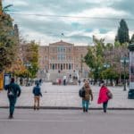 Athens,,greece, ,february,13,2022:,view,of,syntagma,square,