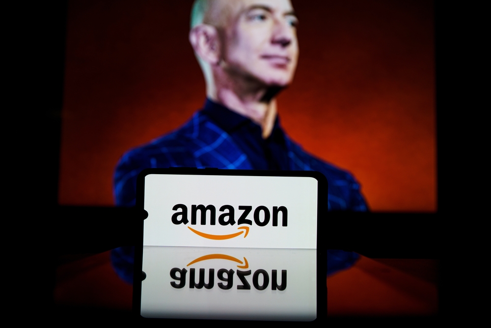 Kaunas,,lithuania, ,2022,april,24:,amazon,logo,on,screen