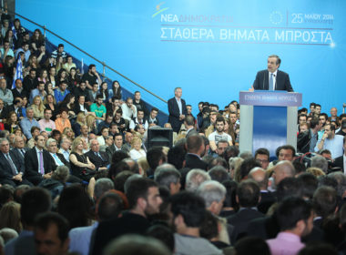 Thessaloniki,,greece,may,15,,2014:,antonis,samaras,visits,thessaloniki,to