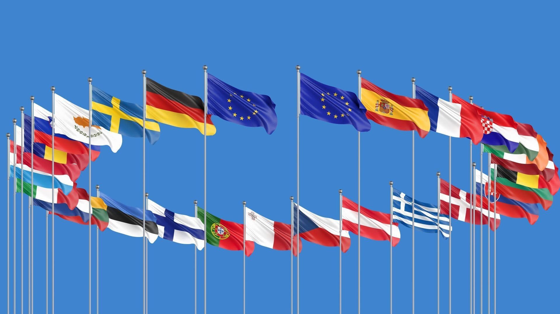 Eu enlargement flags
