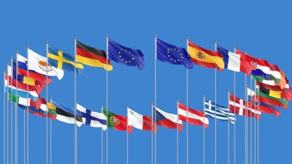 Eu enlargement flags