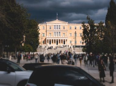 Greek,parliament,in,old,royal,palace,building,facade,exterior,,hellenic