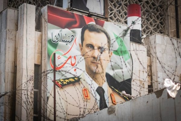 Damascus,,syria, ,may,,2023:,poster,with,syrian,president,bashar