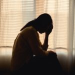 Silhouette,photo,of,young,asian,woman,feeling,upset,,sad,,unhappy