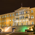 Hellenic,parliament,at,night, ,athens,,greece