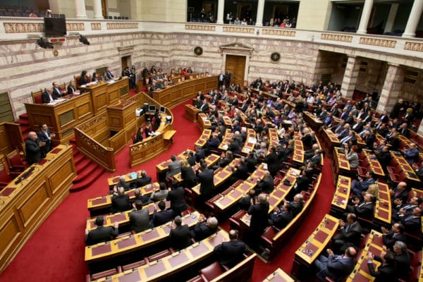 Athens,,greece, ,february,6,2015:,at,the,greek,parliament,during