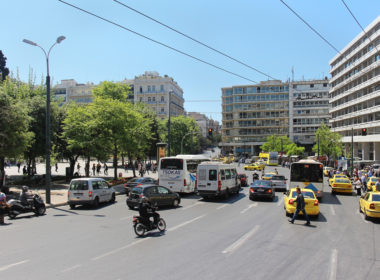 Athens,,greece, ,may,04;,busy,street,traffic,on,syntagma