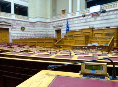 Athens,,greece, ,march,11,2016:,at,the,empty,greek,parliament