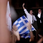 Greek,prime,minister,alexis,tsipras,addresess,an,anti austerity,rally,at