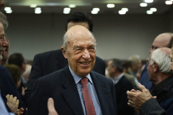 Thessaloniki,,greece, ,march,18,,2019 ,costas,simitis,during,a