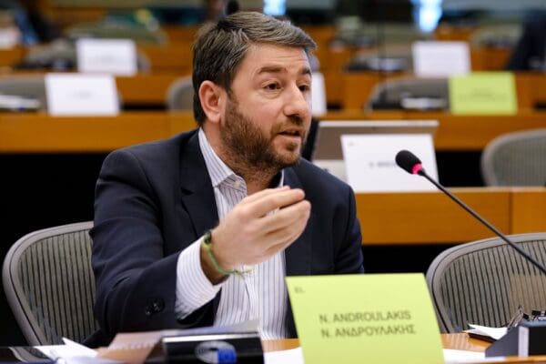 Nikos,androulakis,,president,of,the,panhellenic,socialist,movement,during,a