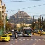 Athens,,greece, ,tuesday,25th,october,2022:,city,traffic,with
