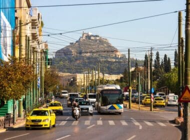 Athens,,greece, ,tuesday,25th,october,2022:,city,traffic,with