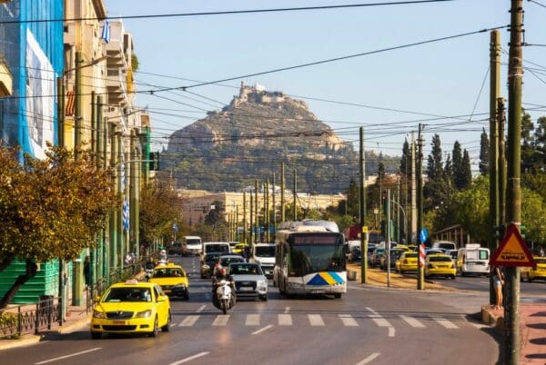 Athens,,greece, ,tuesday,25th,october,2022:,city,traffic,with