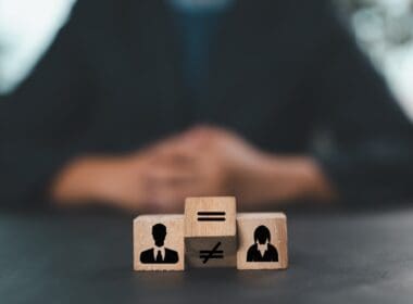 Equal,gender,equality,concept ,wooden,blocks,with,men,and,women