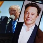 Zagreb,,croatia,,1 20 2025 :,donald,trump,speaking,passionately,with,elon,musks