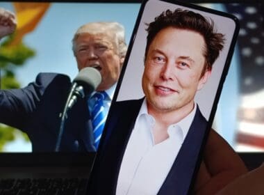 Zagreb,,croatia,,1 20 2025 :,donald,trump,speaking,passionately,with,elon,musks