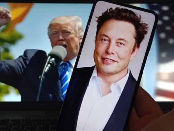 Zagreb,,croatia,,1 20 2025 :,donald,trump,speaking,passionately,with,elon,musks