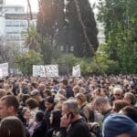 Athens,,greece 01 26 2025:,large,rally,advocating,for,justice,in,the,case