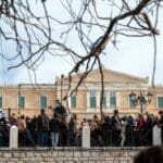 Athens,,greece 26 01 2025:,protest,in,sintagma,square,advocating,for,justice,in