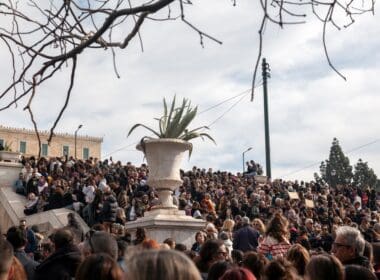 Athens,,greece 26 01 2025:,protest,in,sintagma,square,advocating,for,justice,in