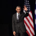 Athens,,greece,,nov,16,,2016:u s ,president,barack,obama,waves,to