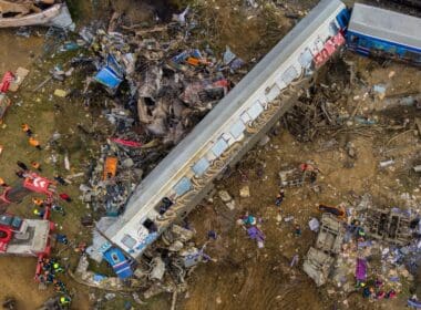 Tempi,valley,,greece, ,march,1,,2023:,a,tragic,accident
