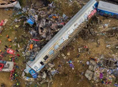 Tempi,valley,,greece, ,march,1,,2023:,a,tragic,accident