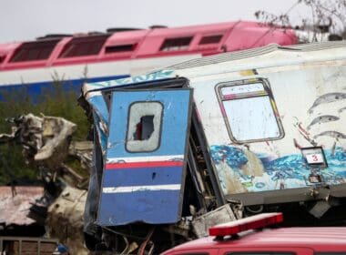 Tempi,valley,,greece, ,march,1,,2023:,a,tragic,accident