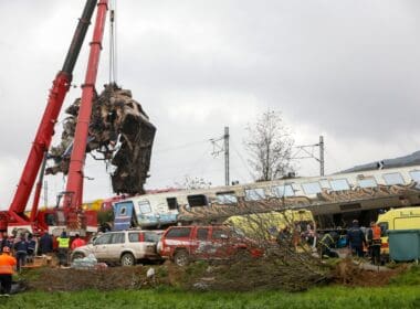 Tempi,valley,,greece, ,march,1,,2023:,a,tragic,accident