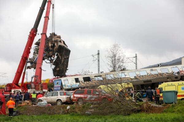 Tempi,valley,,greece, ,march,1,,2023:,a,tragic,accident
