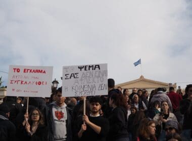 Athens,,greece, ,january,26,,2025:,crowd,of,demonstrators,in