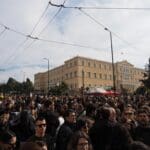 Athens,,greece, ,january,26,,2025:,massive,crowd,protests,about