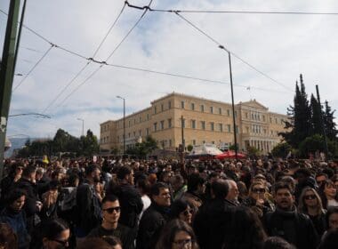 Athens,,greece, ,january,26,,2025:,massive,crowd,protests,about