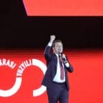 06 10 2023,istanbul turkiye:,istanbul,mayor,ekrem,imamoglu,talking,during