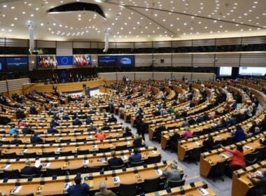 General,view,of,plenary,during,the,speech,of,king,philippe