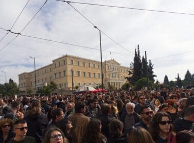 Athens,,greece, ,january,26,,2025:,large,demonstration,about,tempi