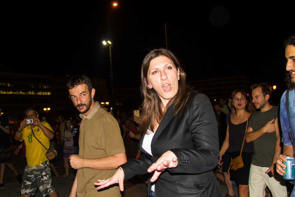 Athens,,greece, ,july,5th,,2015:,zoe,konstantopoulou,,president,of