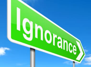 Illustration,depicting,a,sign,with,an,ignorance,concept